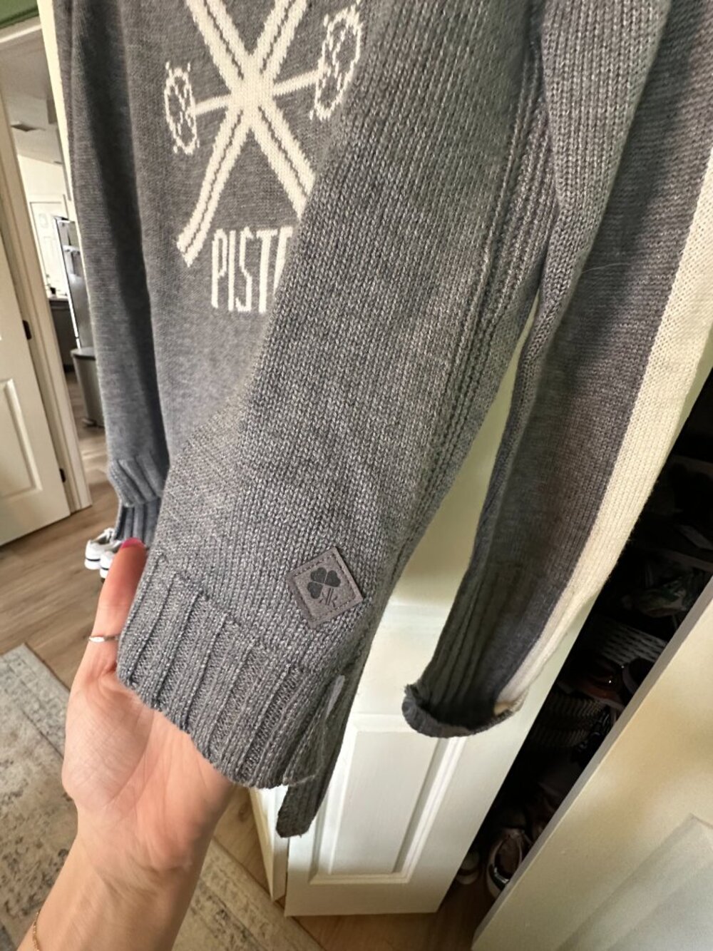Light Grey Off Piste SKi Sweater - Picture 5 of 6